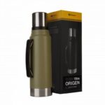 Termo Pampero Origen 1Lt. Acero Inoxidable Negro/Verde